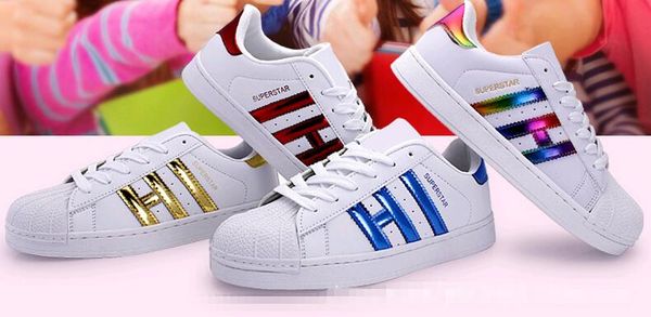 

большой размер EUR46 мода мужчины Повседневная обувь суперзвезда Женские кроссовки женщины Zapatillas Deportivas Mujer любители Sapatos Femininos