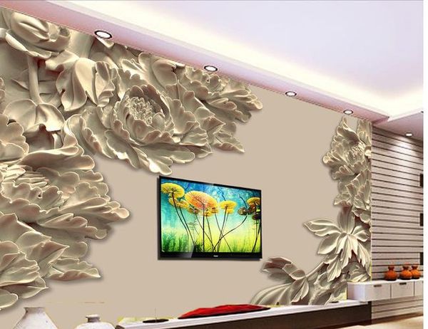 

modern simple three - dimensional relief tree mural tv wall mural 3d wallpaper 3d wall papers for tv backdrop