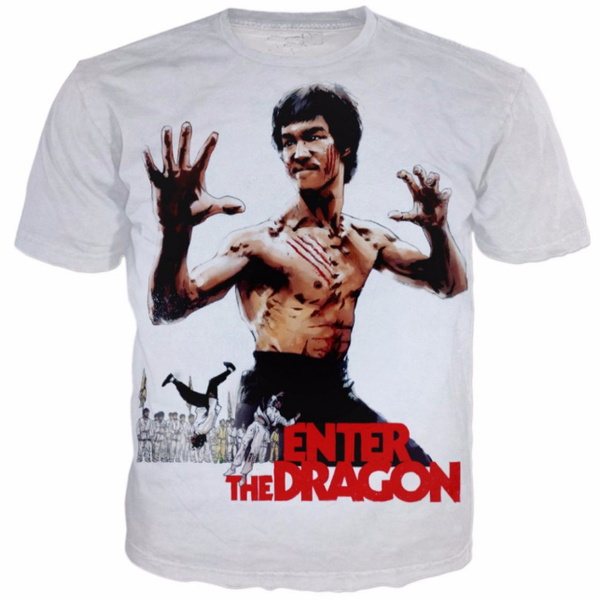 

fashion summer men/women the dragon harajuku style funny 3d print casual t-shirt s-5xl h109, White;black