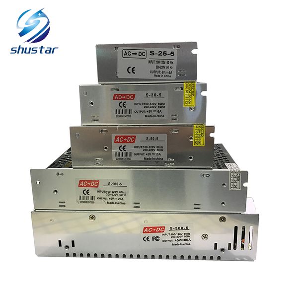 

dc 5v освещение трансформаторы 4a 5a 6a 10a 20a 40a 60a светодиодный источник питания ac110-240v для светодиодные полосы