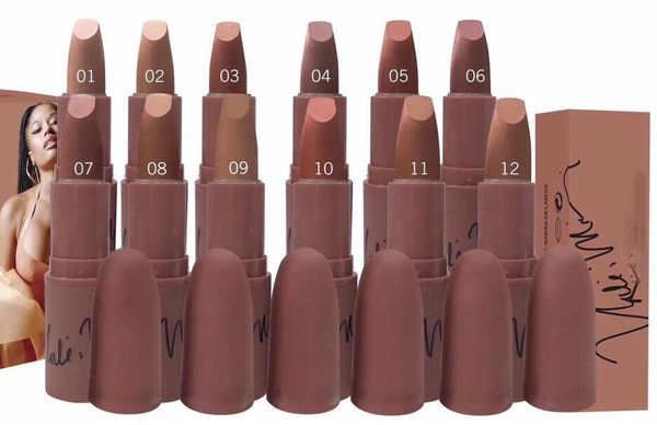 

24 PCS FREE SHIPPING Lowest Best-Selling good sale NEW Makeup MATTE LIPSTICK Twelve different colors & gift