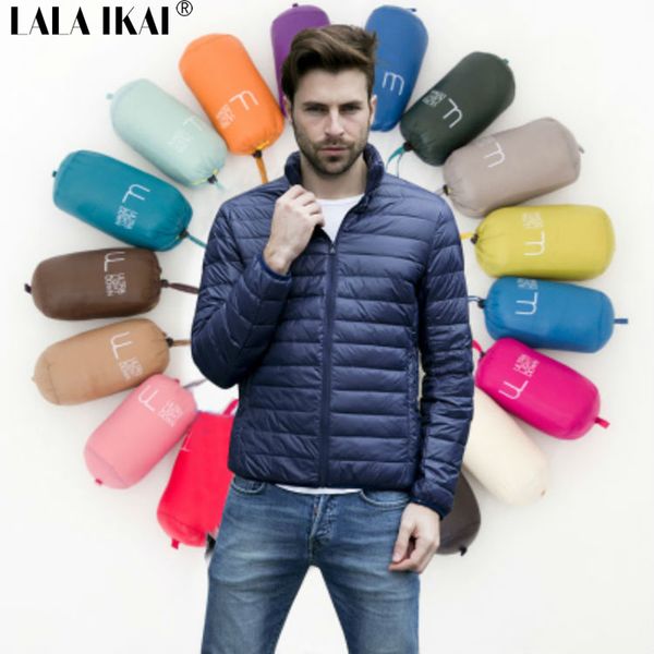 

wholesale- 90% white duck down winter jacket men m- xxxl ultralight coat mens plus size parka puffer down jacket smm0081-4, Black