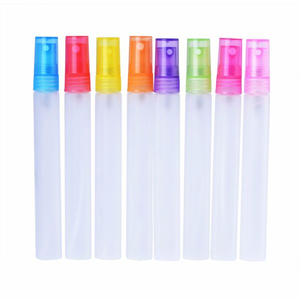 

10ml frosted printing mini atomizer glass spray perfume bottles portable travel small vaporisateur parfum f2017350