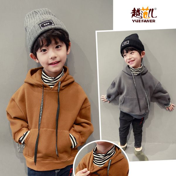 

Can cu tom children 039 clothing hooded weater 2017 winter new children plu velvet head pring and autumn warm clothe