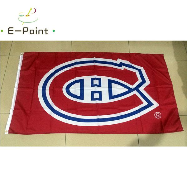 Флаг Montreal Canadians 3 фута x 5 футов (90 см * 150 см) из полиэстера