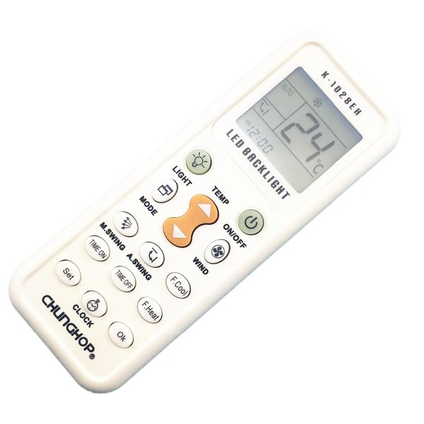 

Whole ale chunghop with back light 1pc univer al a c controller air conditioner air conditioning remote control k1028eh