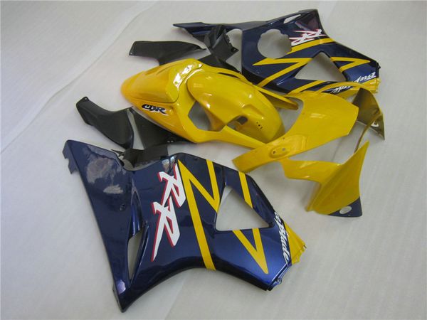 Kit carena 7 regali gratuiti per Honda CBR900RR 2002 2003 set carene giallo blu profondo CBR 954RR 02 23 OT51