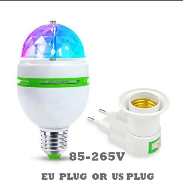 

E27 3W полноцветный волшебный шар 3W RGB светодиодные лампы E27 Lampada светодиодные лампы