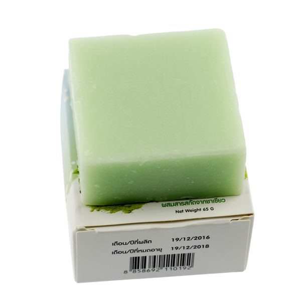 

handmade omo fern milk green tea soap skin care natural soap blackhead remover acne treatment oil control face soap on sell