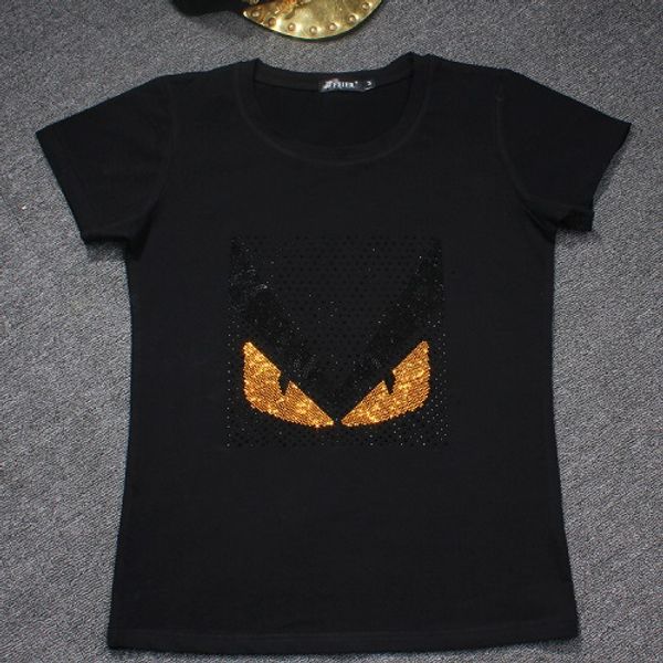 

couple tide brand funny t shirt super flash small monster men women purified cotton o neck black white size s-4xl t-shirt