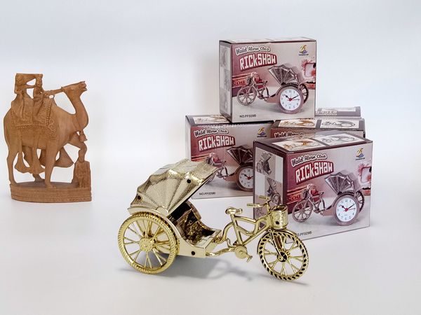 

Офисный будильник для домашнего стола c милой рикшей для подарка Xmas__fast shipping