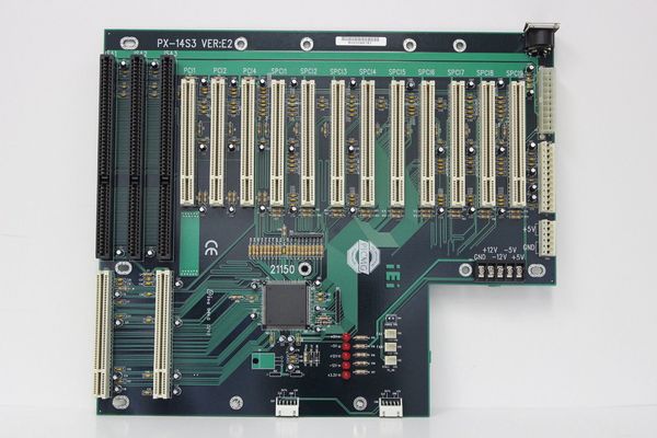 IEI ICP IPC PX-14S3 VER: E2 placa de backplane PICMG motherboard original 100% testado funcionando, usado, bom estado com garantiaPSCIM-CPU