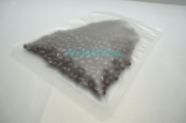 100 unidades / pack sacos de chocolate, 10 * 15 cm ambos os lados matte transparente PET saco plástico ziplock, pirulitos de grau alimentício embalagem bolsa reopenable