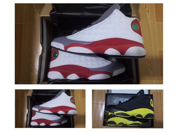 

grey toe 13s mens basketball shoes sneaker outdoor sports boots size 41-47