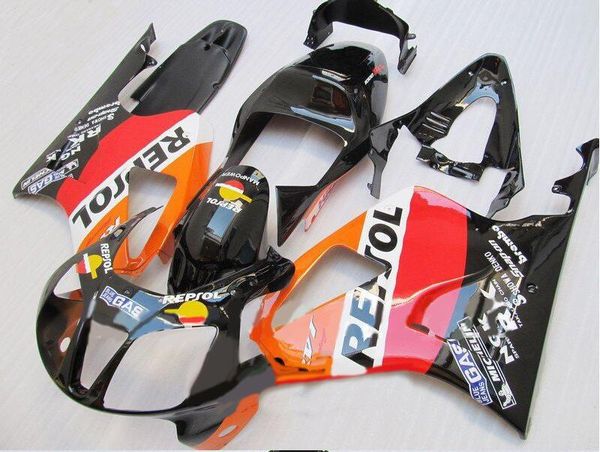 Kit carenatura ABS per HONDA VTR1000 00 01 02 03 04 05 06 VTR 1000 SP1 2000 2003 2006 Set carenature rosso arancio nero + 7 regali HJ04