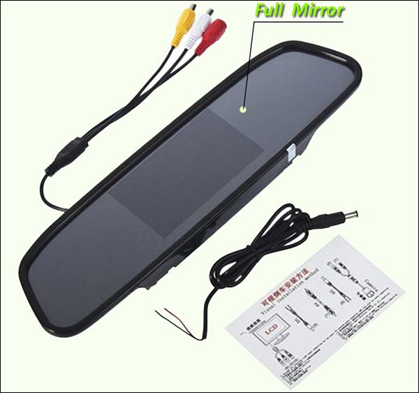 

car rearview camera intelligent parking assistance system pz603 4.3 inch 16:9 digital panel camera pixal 648*488 epacket