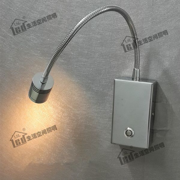 

ch dimming led lights chrome finish lamp 15 to 100 percents brightness changing for bedroom rv boat 3w cree chip 200lm bright healthy