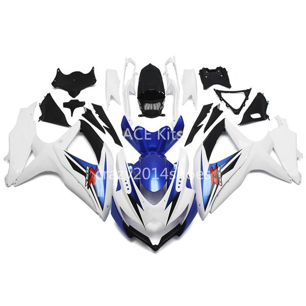 

5 gifts new abs motorcycle fairing kits 100% fit for suzuki gsxr600 750 k8 08-10 gsxr600 gsxr750 2008-2010 nice white blue nice 168