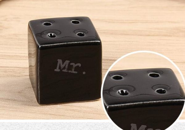 

куб цилиндр керамический г-н г-жа соль и перец шейкеры кухонные инструменты партия выступает свадьба пользу подарок