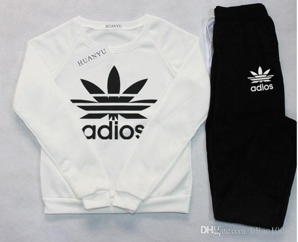 

Новые Женщины Спортивный Костюм Повседневная Толстовки Спортивный Костюм Набор