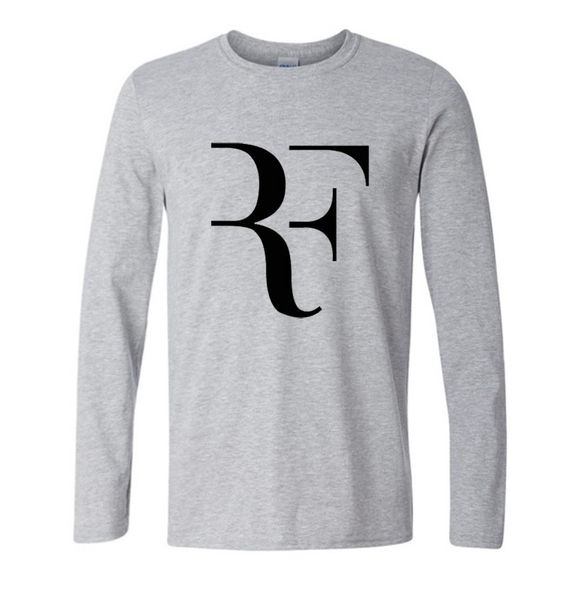 

wholesale- summer fashion mma t shirt men roger federer shirt brand 100% cotton clothing tees men long sleeve shirts 2017, White;black