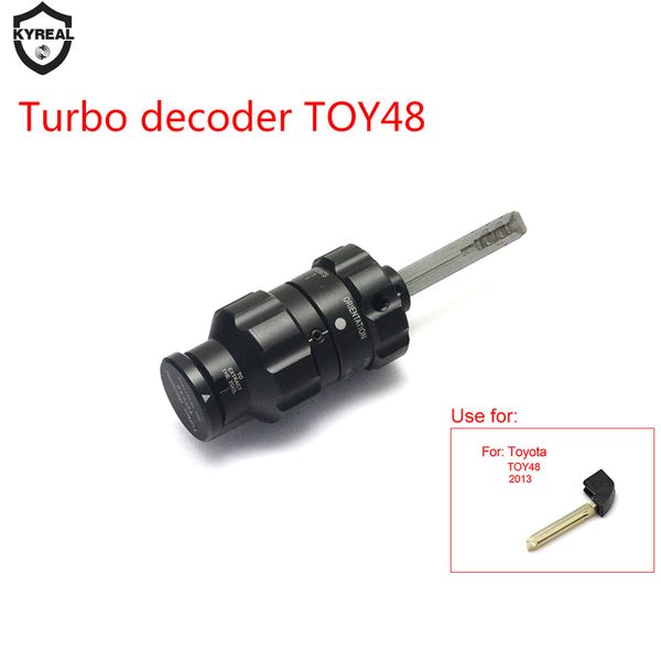 Turbo decodificador Toy48 para Toyota, ferramenta de seleção de bloqueio para abridor de porta de carro, Toyota TOY48 Turbo Decoder Locksimth Tools