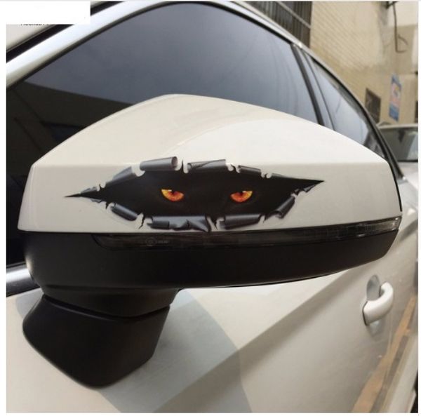 

прохладный 3d стайлинга автомобилей забавные кошачьи глаза peeking стикер водонепроницаемый peeking monster автоаксессуары цельный тело для