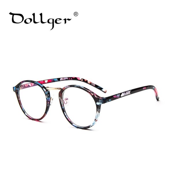 

wholesale- dollger new style retro round eyeware clear lens sunglasses glasses frame women eyeglasses men oculos de grau sunglasses s0639, Silver