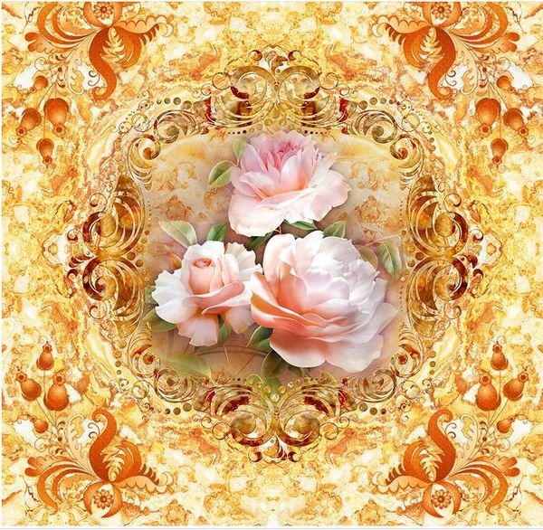 

wall papers home decor romantic flower marble ceiling pvc wallpaper for room