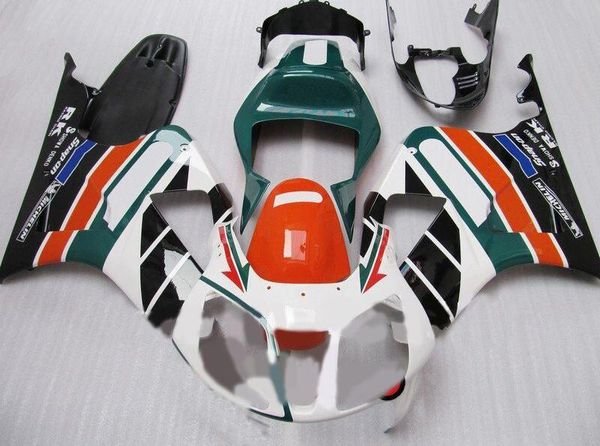 Kit carena ABS per HONDA VTR1000 00 01 02 03 04 05 06 VTR 1000 SP1 2000 2003 2006 Set carene bianco verde nero + 7 regali HJ03