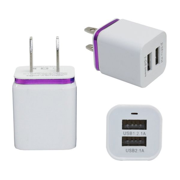

Dual u b charger adpater 2 1a ac power adapter home travel dual port ac u b wall charger for iphone for am ung