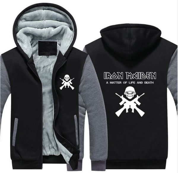 

wholesale- 2017 thicken hoodie zipper coat jacket sweatshirts usa size, Black