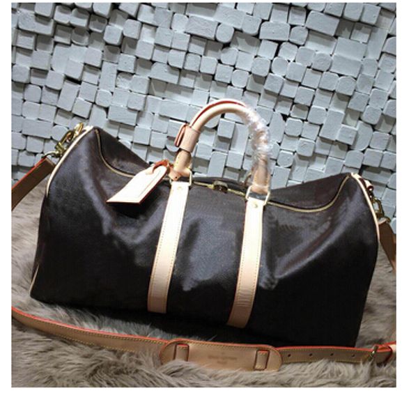 

60cm men duffle bag 2018 new fashion women travel bag, brand designer luggage handbags large capacity sport bag