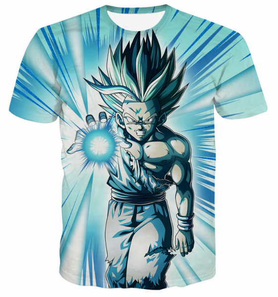 

super anime fashion men/women dragon ball z vegeta summer style funny 3d print casual t-shirt s---5xl aa679, White;black