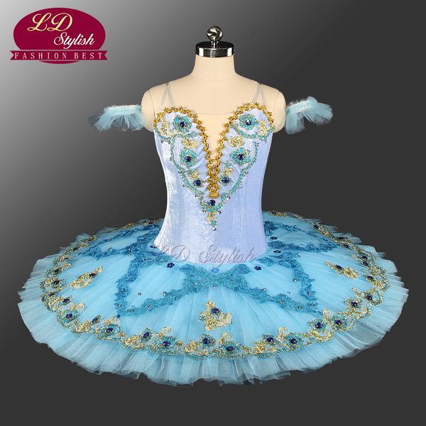 

blue bird ballet tutus women professional tutu for girls ballet stage pancake tutu swan lake ballet costumes ld0003, Black;red