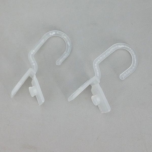 Ganchos de fivela cabide de suspensão de plástico especial para limpar PVC protegido capa filme em lojas de supermercado promoção 100 pcs
