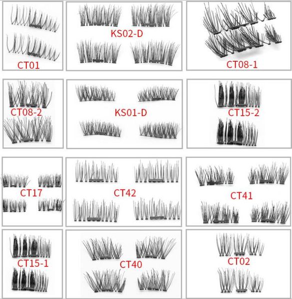 

6d накладные ресницы ручной работы cilios posticos нет клея поддельные ресницы крест многоразовые один магнитный наращивание ресниц