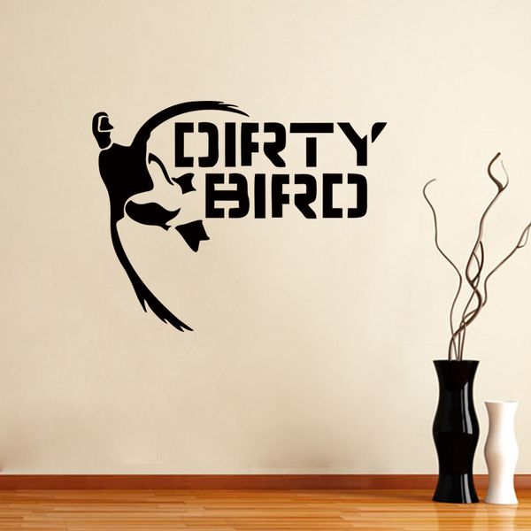 Acheter Drôle Dirty Bird Canard Chasse En Vinyle Stickers Muraux Stickers Art Décor Salon Approprié Pour Chambre Diy De 905 Du Xymy757 Dhgatecom
