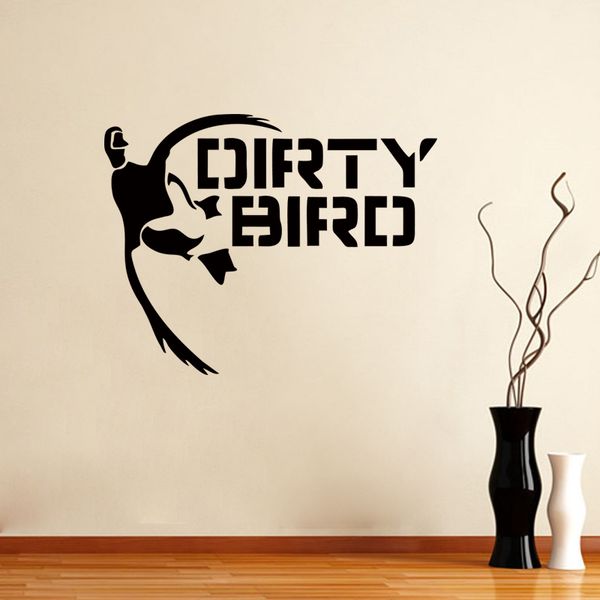 Funny Dirty Bird Duck Hunting Vinyl Wall Stickers Decals Art Decor Living Room Suitable For Bedroom Diy Cool Create From