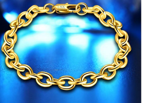 

tradition chain sale 18k gold noble fashion charm bracelet jewelry, Golden;silver