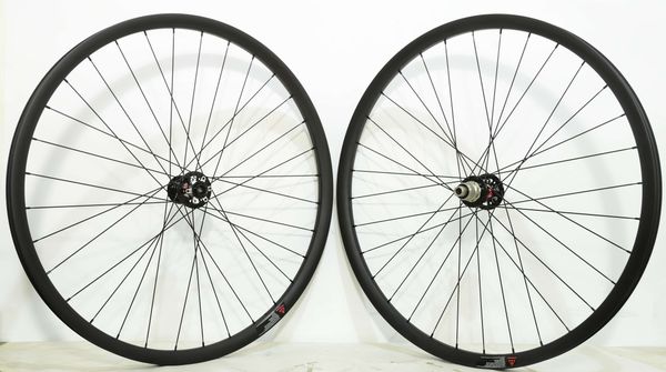 

29er 27mm width 25mm depth mtb carbon wheels mountain bicycle xc carbon wheelset with novatec 771/772 hub