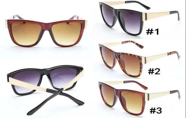 

dhl 2017 fashion retro square frame sunglasses women men 3colors, White;black