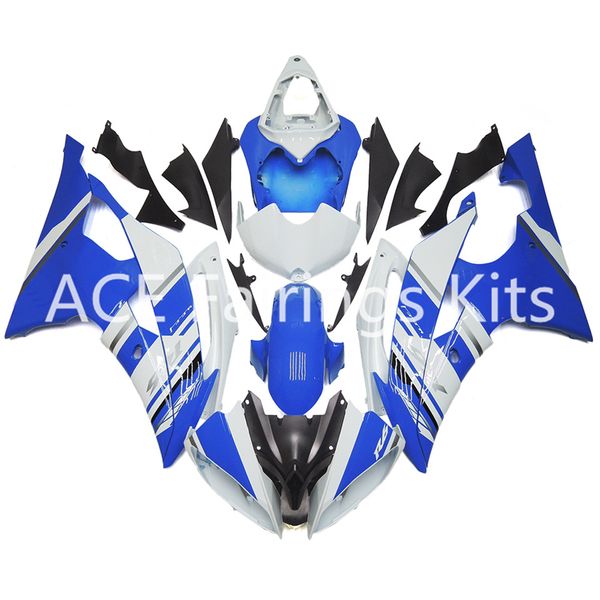3 Geschenk Neue Verkleidungen für Yamaha YZF-R6 YZF600 R6 08 15 R6 2008-2015 ABS-Kunststoff-Karosserie-Motorradverkleidungssatz Blau Weiß Cooler Stil vv14