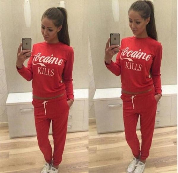 

Спортивная одежда письма печатных шею длинными рукавами спортивный костюм