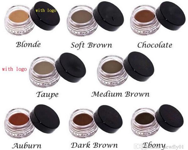 

Eyebrow cream pomade medium brown waterproof makeup eyebrow 4g blonde chocolate dark brown ebony auburn medium brown talpe 8 color