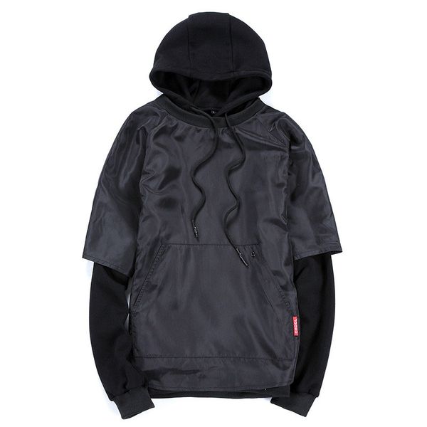 

autumn new men's leisure hedge sweatshirts fashion black slim hoodie jacket streetwear brand clothes 2018