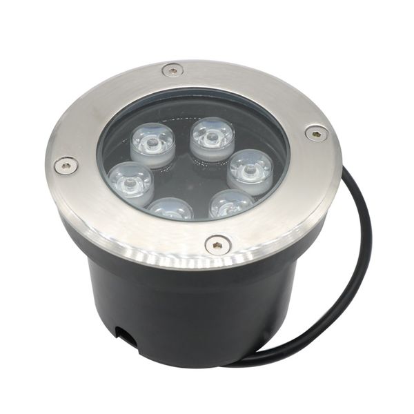 6 * 1W 6W Led Light Underground AC85 ~ 265V impermeável IP67 Outdoor Enterrado Path Garden Spot Recesso Inground Lighting