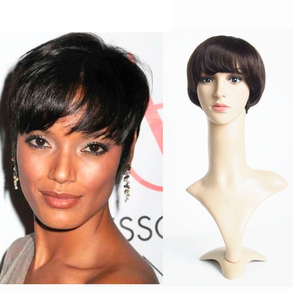 For Women Short Wigs For Black Women 6inch Brazilian Original