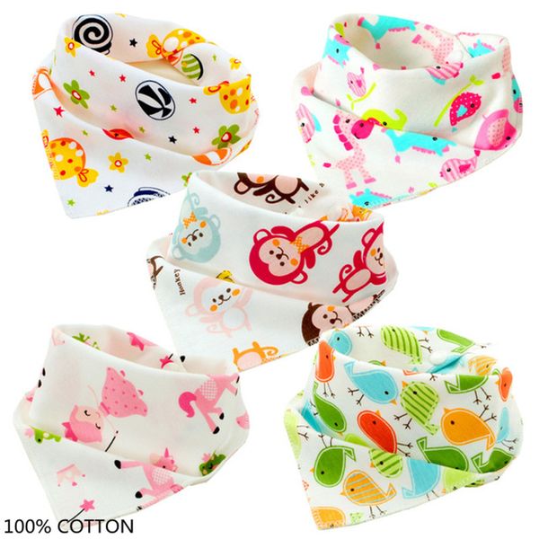 

wholesale- 5pcs/lot scarf children baby bibs baberos babador bandana bibs baby babeiro slabbers girl boy bib bandanas zj9