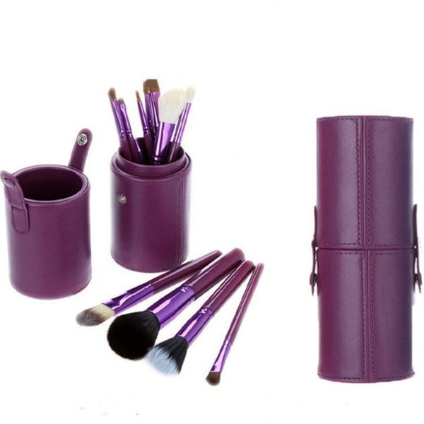 

pro blush cosmetic makeup brushes set foundation powder contour eyeshadow eyebrow lips face brush kit with bag case holder 12pcs